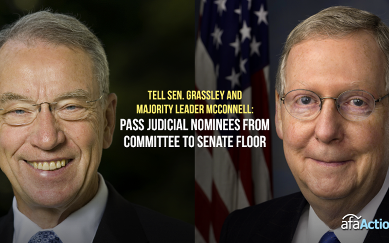 Tell Senators Grassley and McConnell to advance Pres. Trump's judges