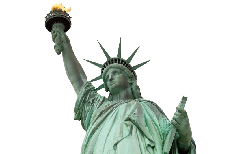 Lady Liberty: Standing Upright or Leaning Left?