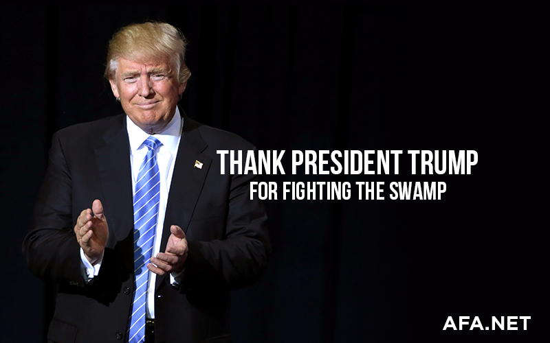 Thank President Trump for Draining the Swamp