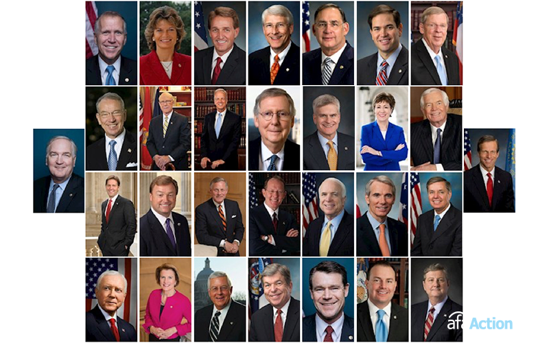 Thirty Senate Republicans Defending Democratic Obstruction