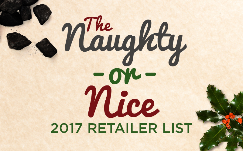 AFA's 2017 'Naughty or Nice' Store Listing