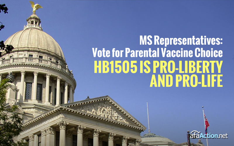 Tell MS Representatives to vote for religious exemption for vaccines