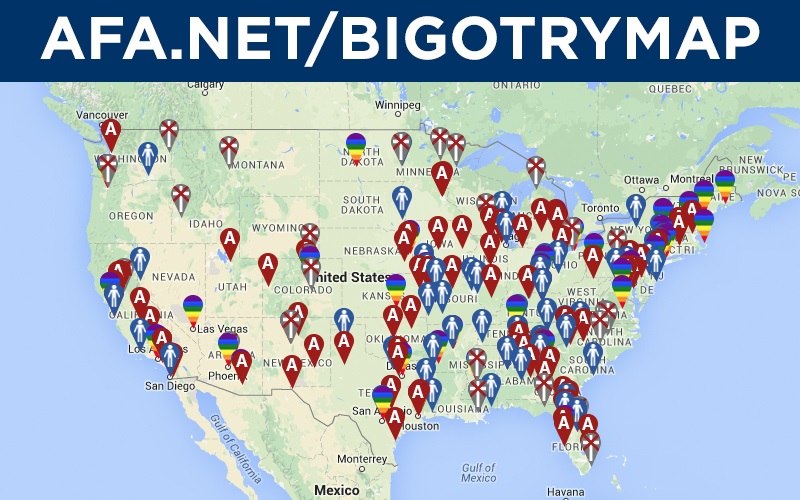 AFA Releases National Map Identifying Anti-Christian Groups