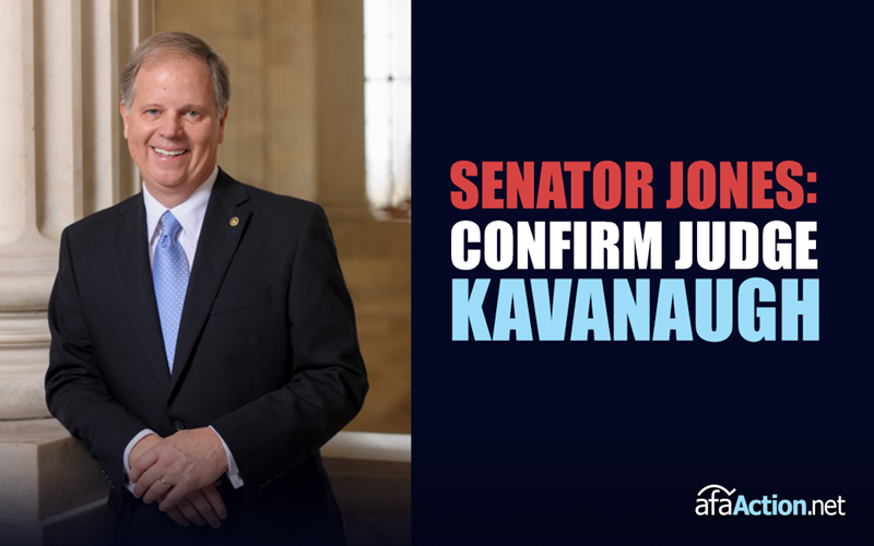 Tell Senator Jones to Confirm Kavanaugh