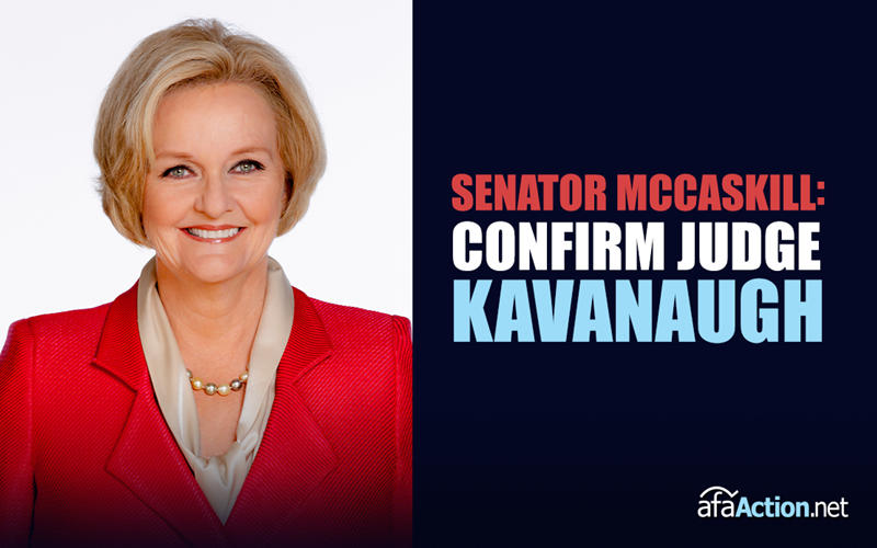 Tell Senator McCaskill to Confirm Kavanaugh