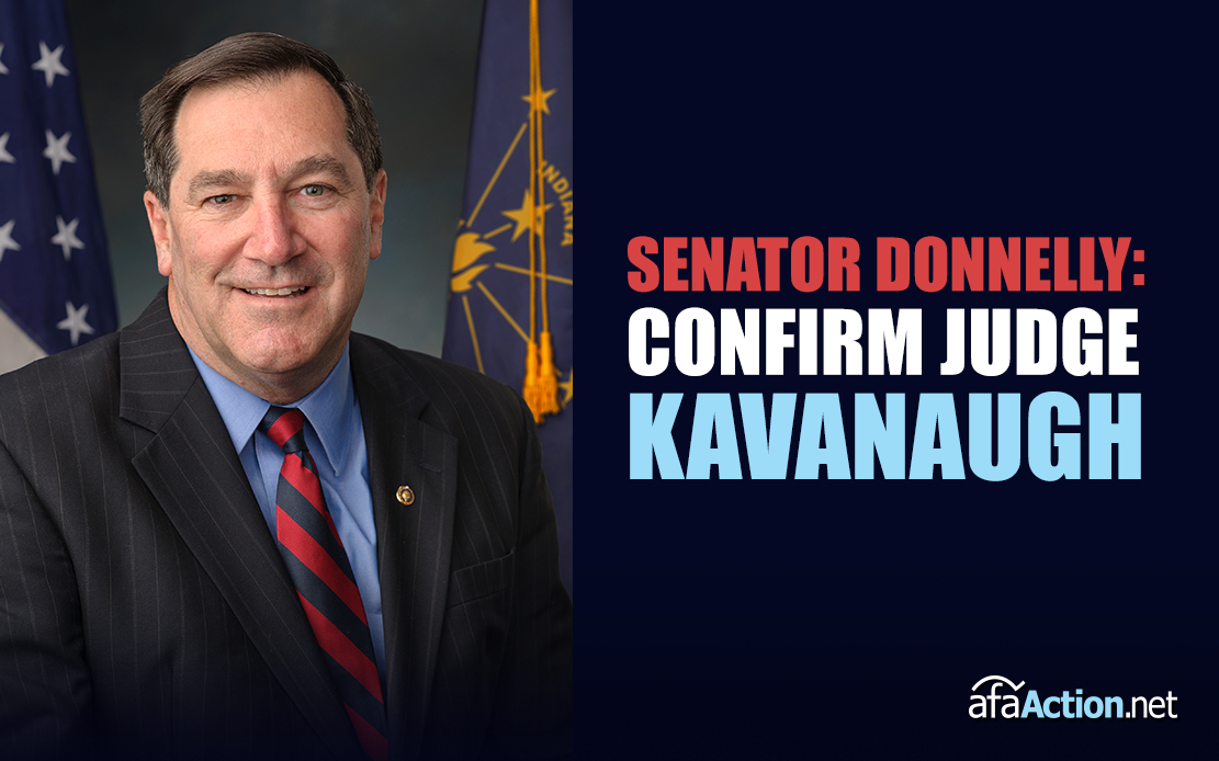 Tell Senator Donnelly to Confirm Kavanaugh