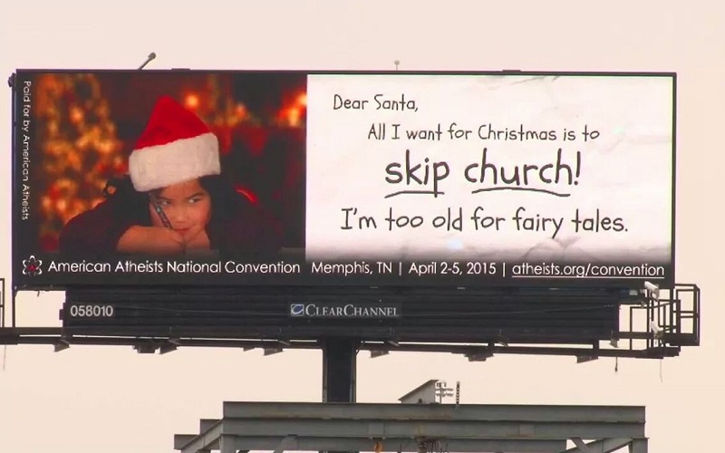 Atheists' Annual Attack on America's Majority Faith Most Juvenile Yet
