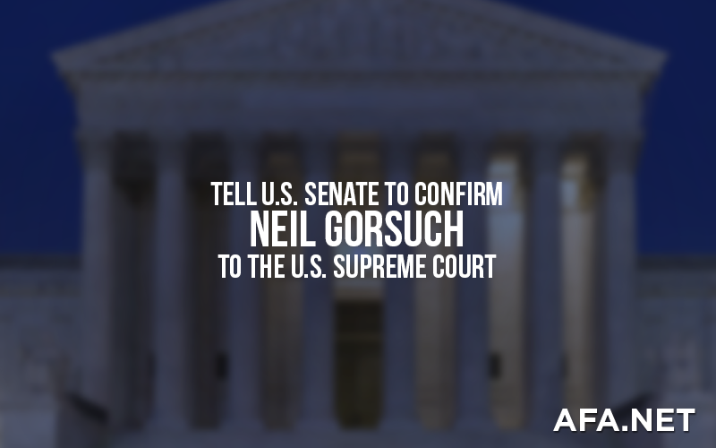 Tell Senate to Confirm Neil Gorsuch