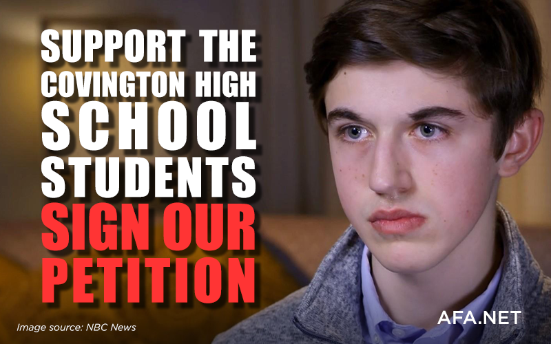 Stand with the Covington High School students