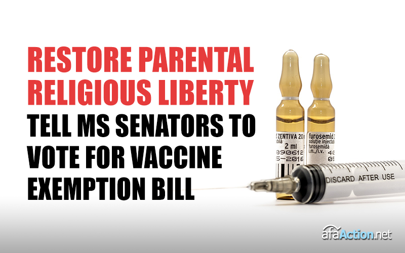 People of Faith Barred from Attending School: Contact Your MS Senator. Take action, now!