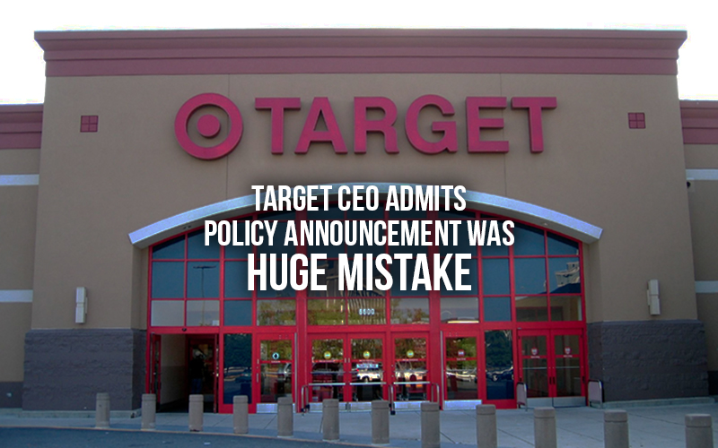 Target CEO admits policy announcement was huge mistake