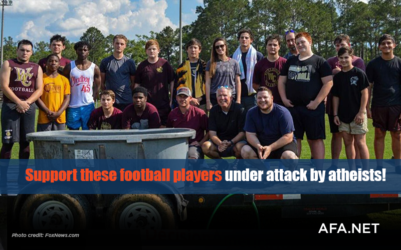 Support high school football players under attack by atheists
