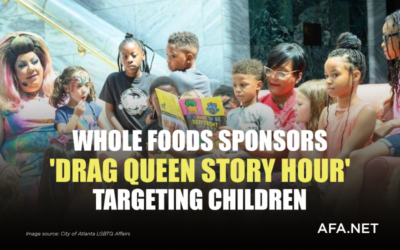 Whole Foods sponsors 'Drag Queen Story Hour' targeting children