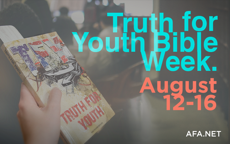 Get a free Bible now during National 'Truth for Youth' Week