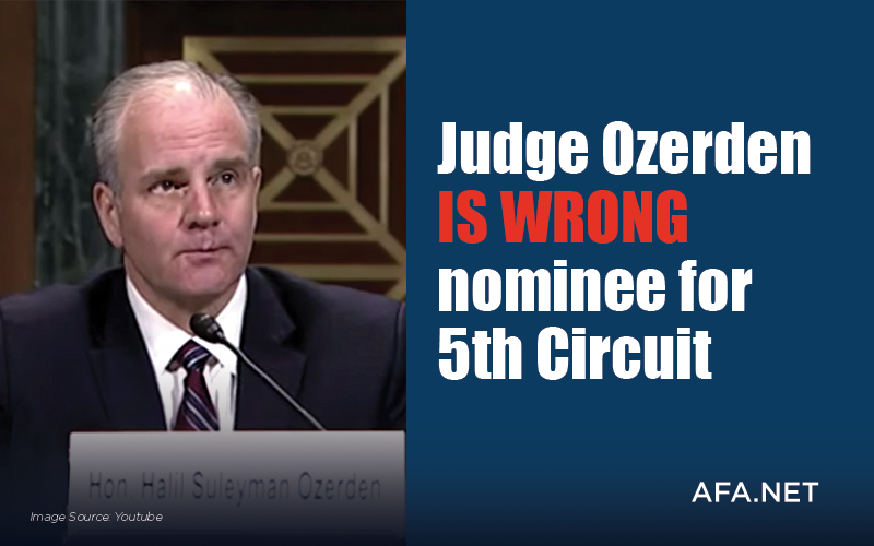 Tell Senators to oppose nomination of Judge Ozerden