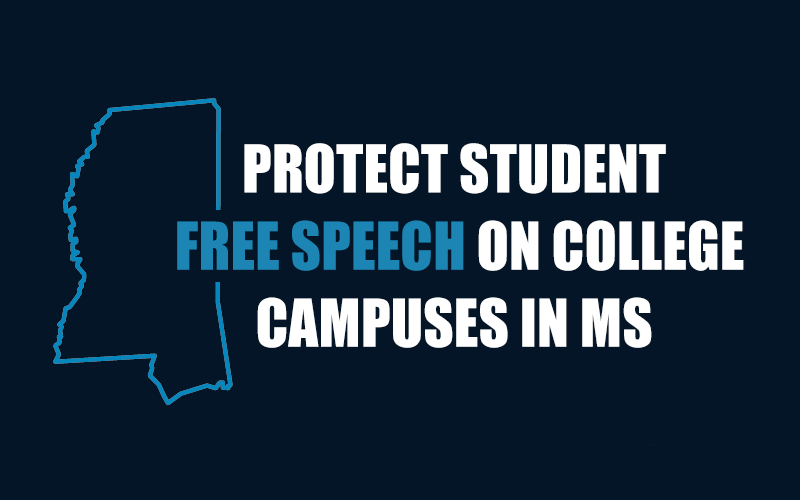 Tell Lt. Gov. Hosemann and Senate to end university policies killing free speech