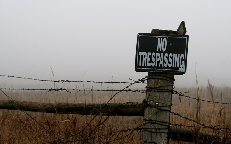 No Trespassing!