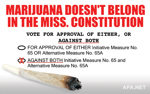 AFA opposes Mississippi Marijuana Amendments: Vote 'AGAINST BOTH'
