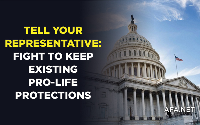 Urge your U.S. Representative to vote against taxpayer funding of abortion