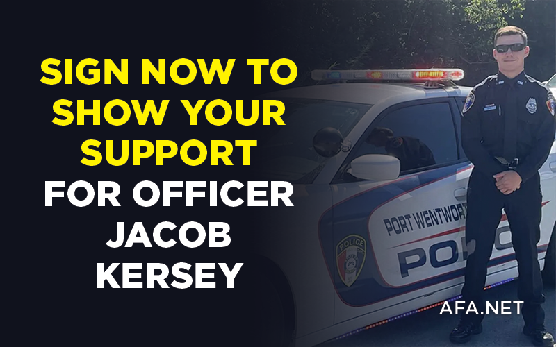 Say Thanks! Sign this letter of support to police officer Jacob Kersey