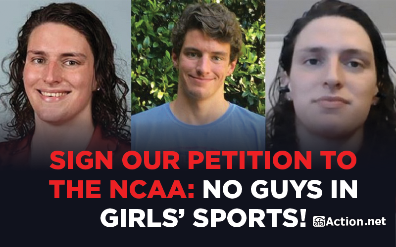 Sign our petition to the NCAA: No guys in girls' sports!