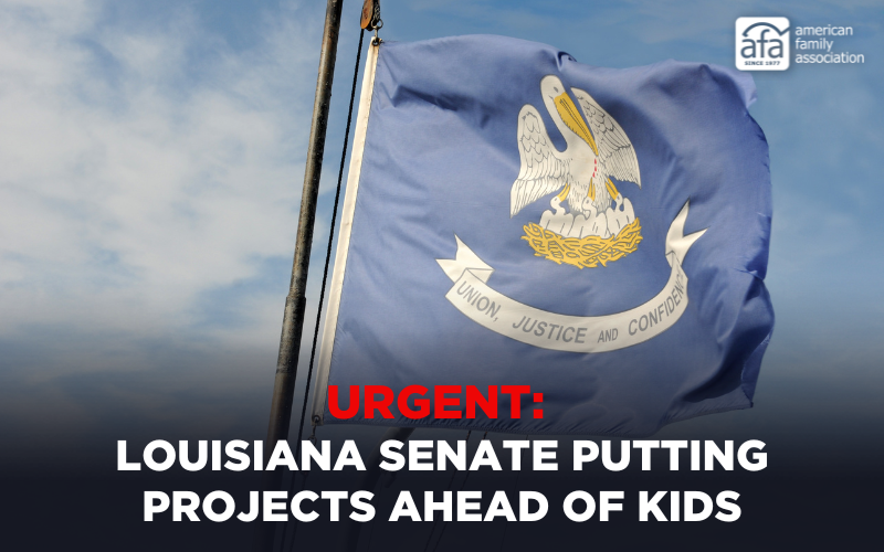 Urgent: Louisiana Senate Putting Projects Ahead of Kids